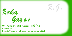 reka gazsi business card